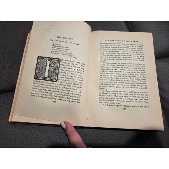 1902 The Thrall of Leif the Lucky Otillie Liljencrantz Hardcover 1st Ed Viking - Picture 7 of 8